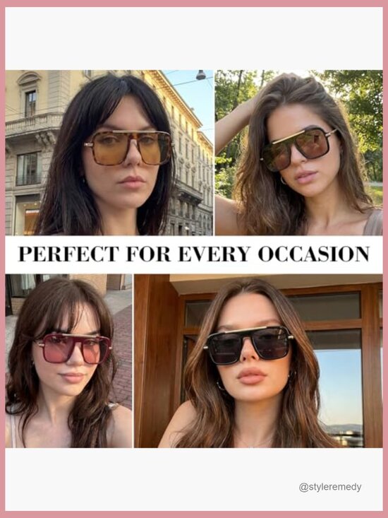 Square Sunglasses with Gold Frame, UV Protection for Driving and Daily Wear